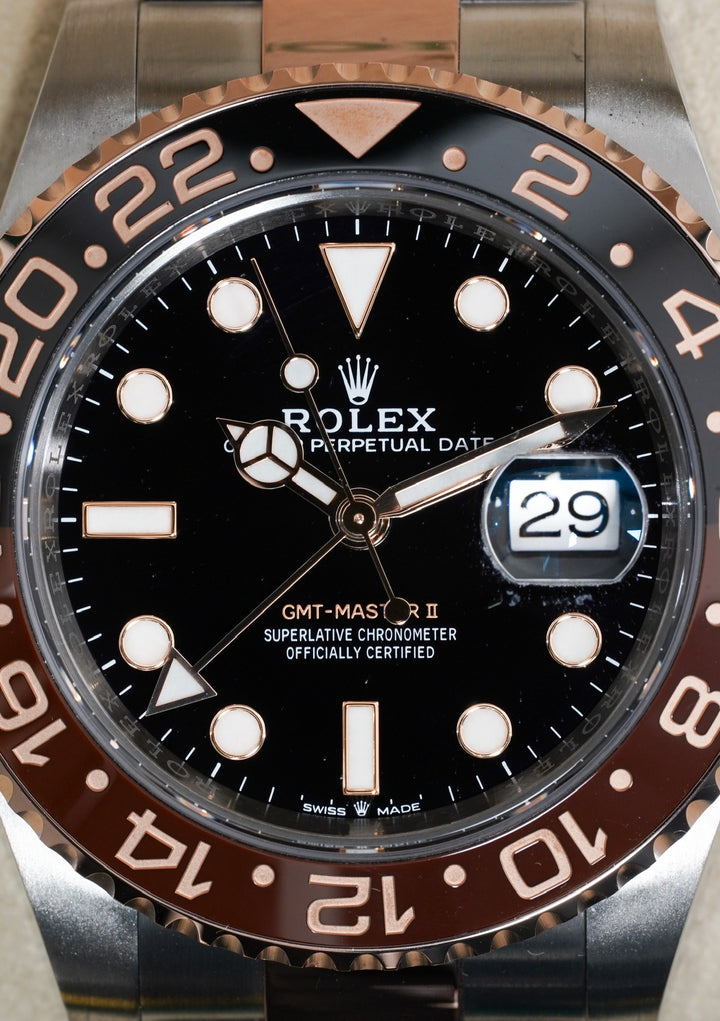 Rolex GMT-Master II Rootbeer 126711CHNR  Black Stainless Steel & Rose Gold - 2022
