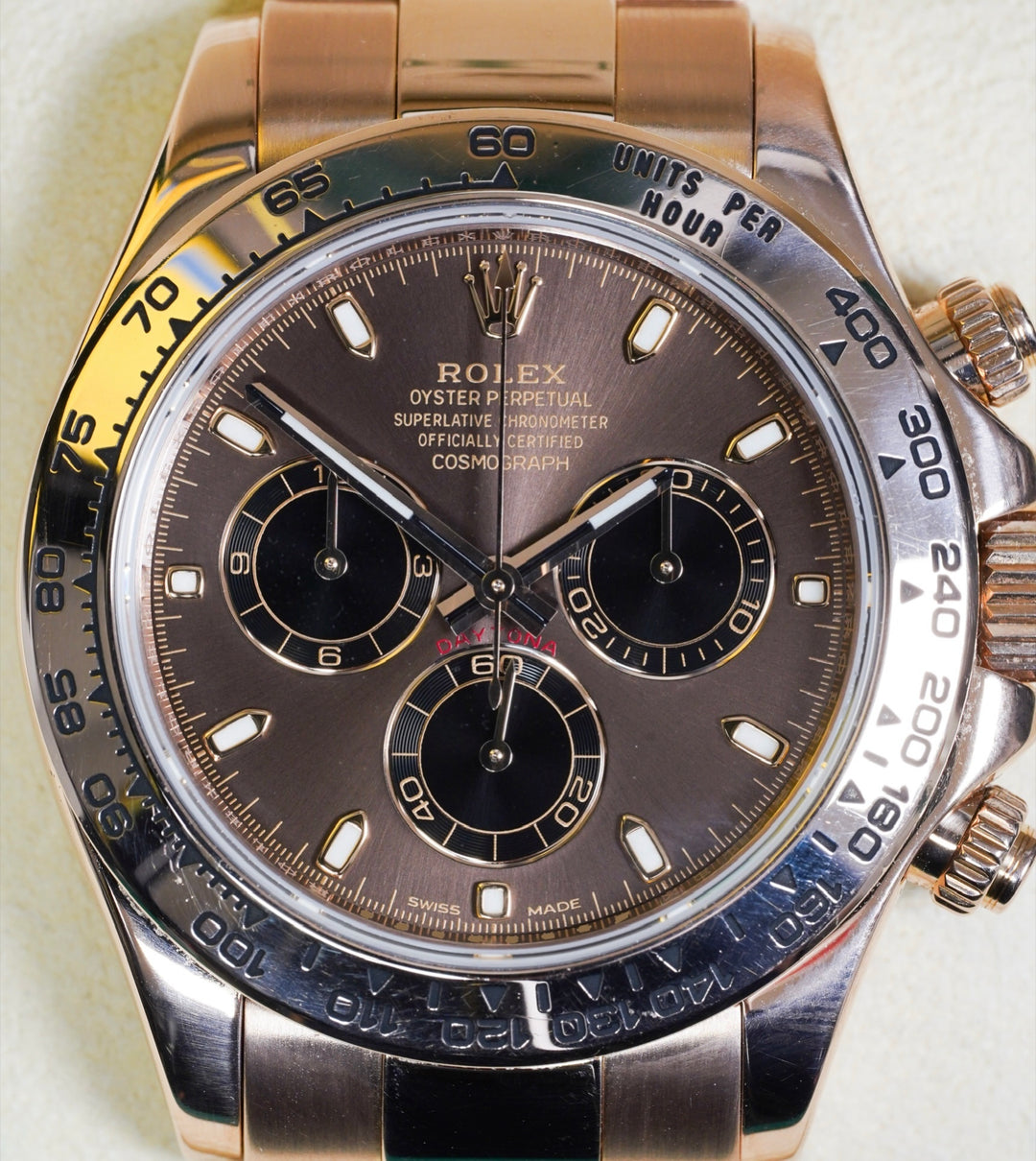 Rolex Daytona 116505 Chocolate Chronograph Rose Gold - 2018