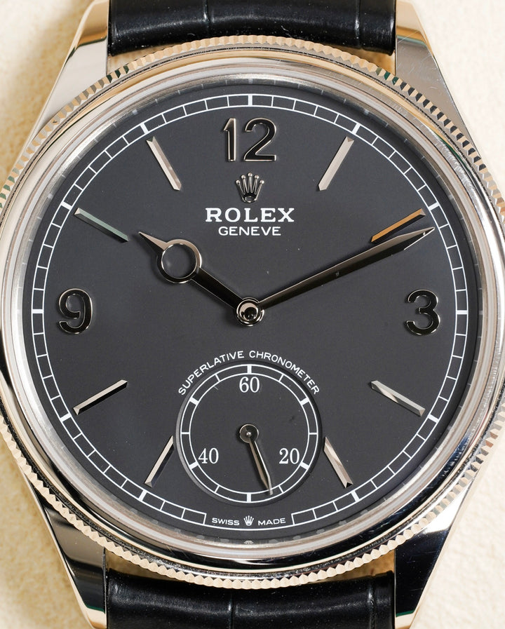Rolex 1908 40 52509 Black Leather White Gold - 2025