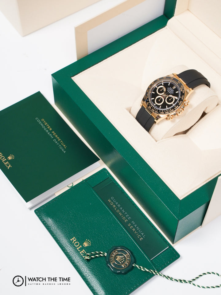 Rolex Daytona 40 126518LN Black Oysterflex Yellow Gold - 2024