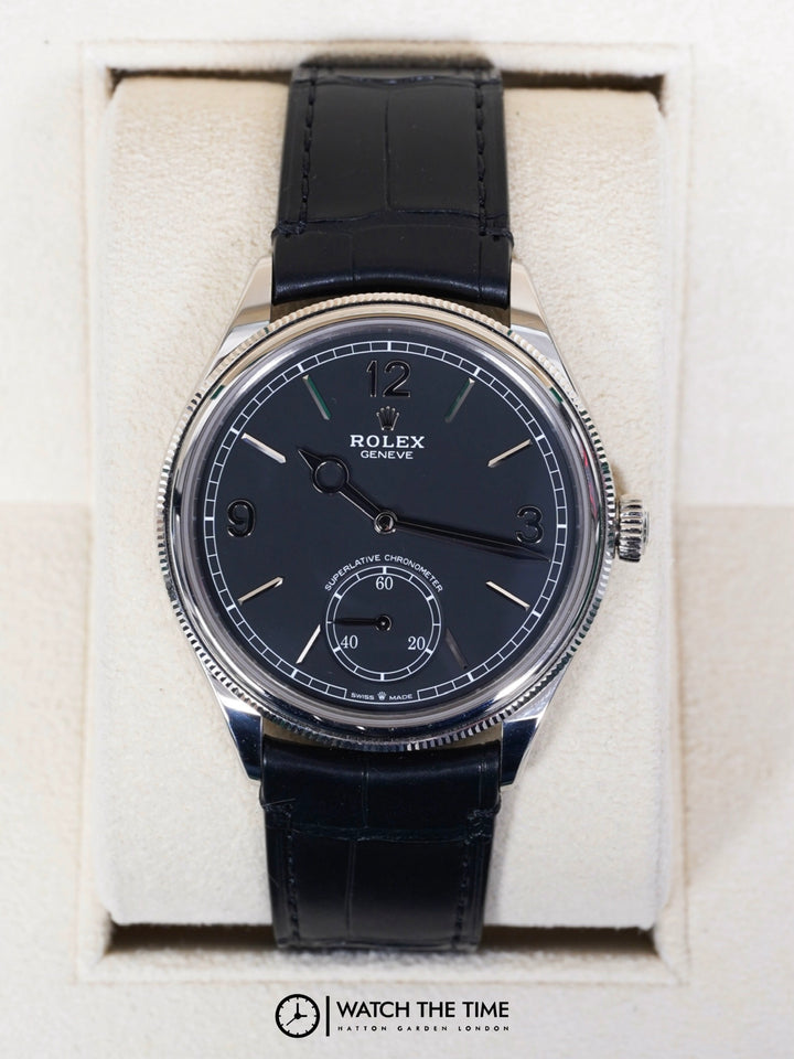 Rolex 1908 40 52509 Black Leather White Gold - 2025