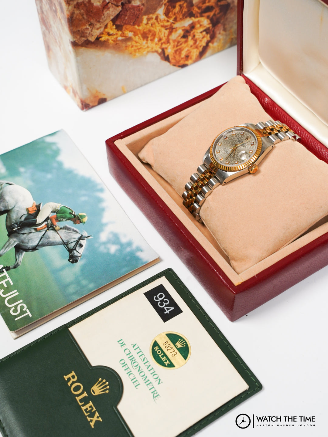 Rolex Datejust 31 68273 Grey Jubilee Diamond Steel & Yellow Gold - 1986