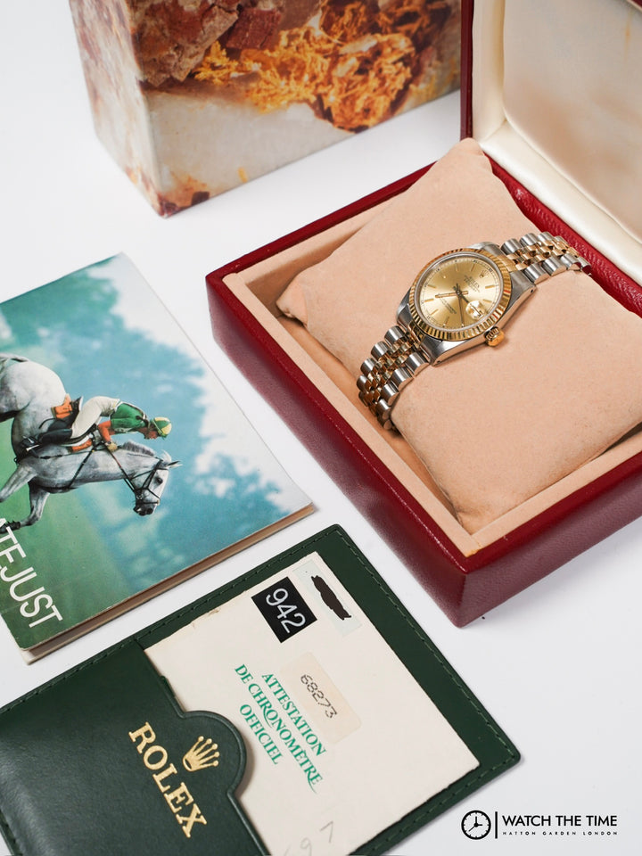 Rolex Datejust 31 68273 Champagne Steel & Yellow Gold - 1990