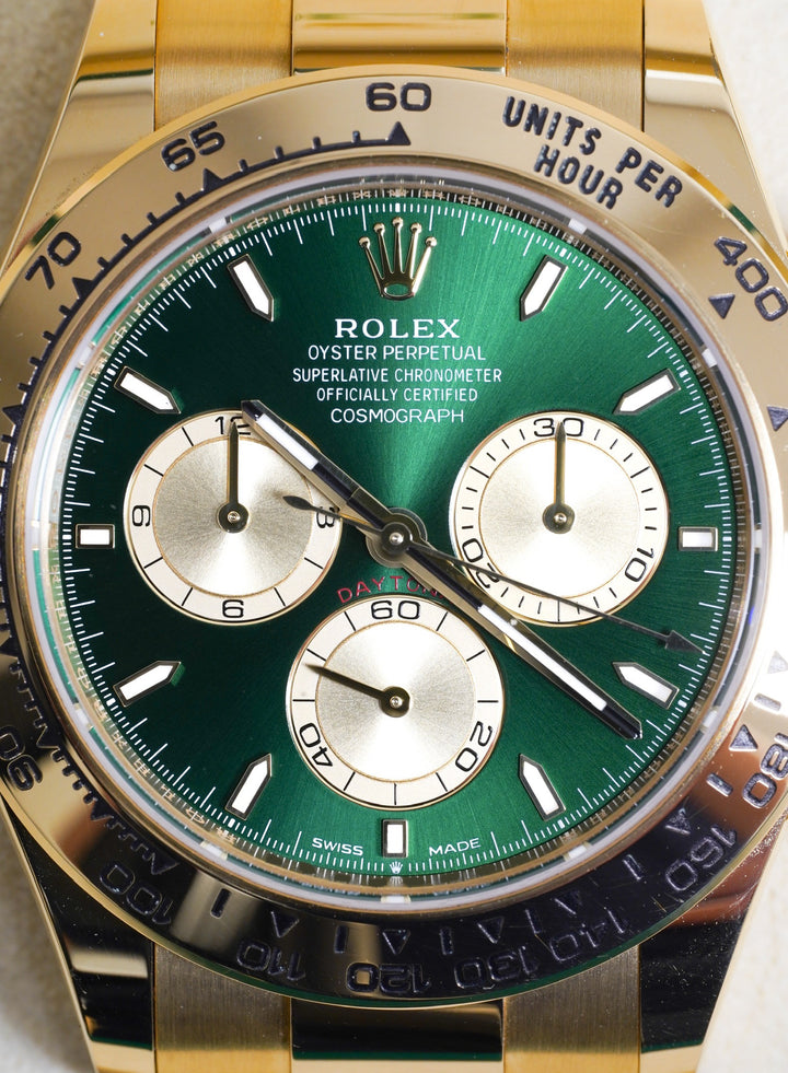 Rolex Daytona Green Chronograph Yellow Gold 40mm - 126508 - 2025