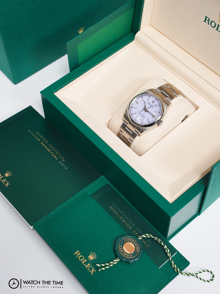 Rolex Oyster Perpetual Lavender Stainless Steel 36 mm - 126000 - 2025