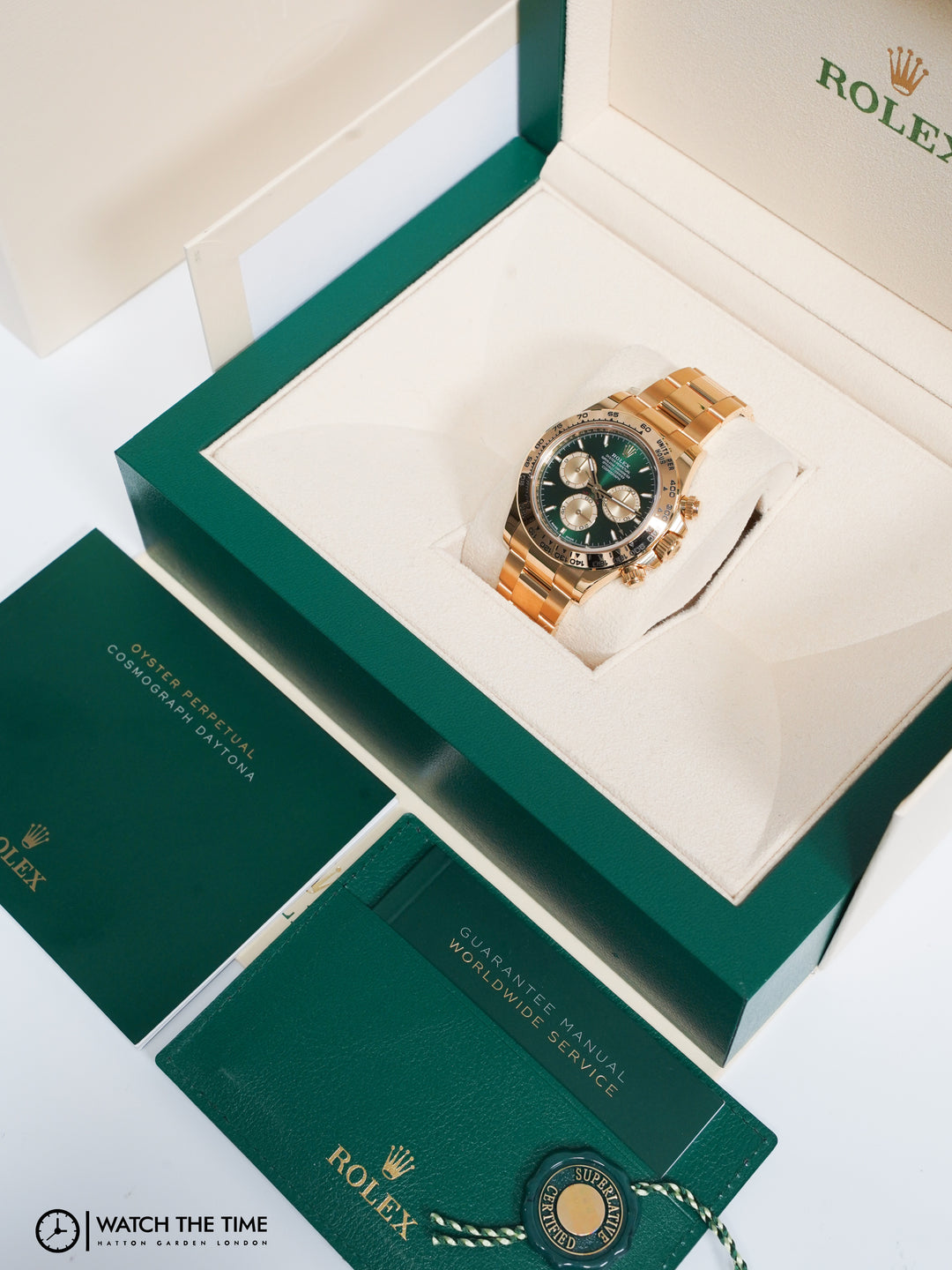 Rolex Daytona Green Chronograph Yellow Gold 40mm - 126508 - 2025