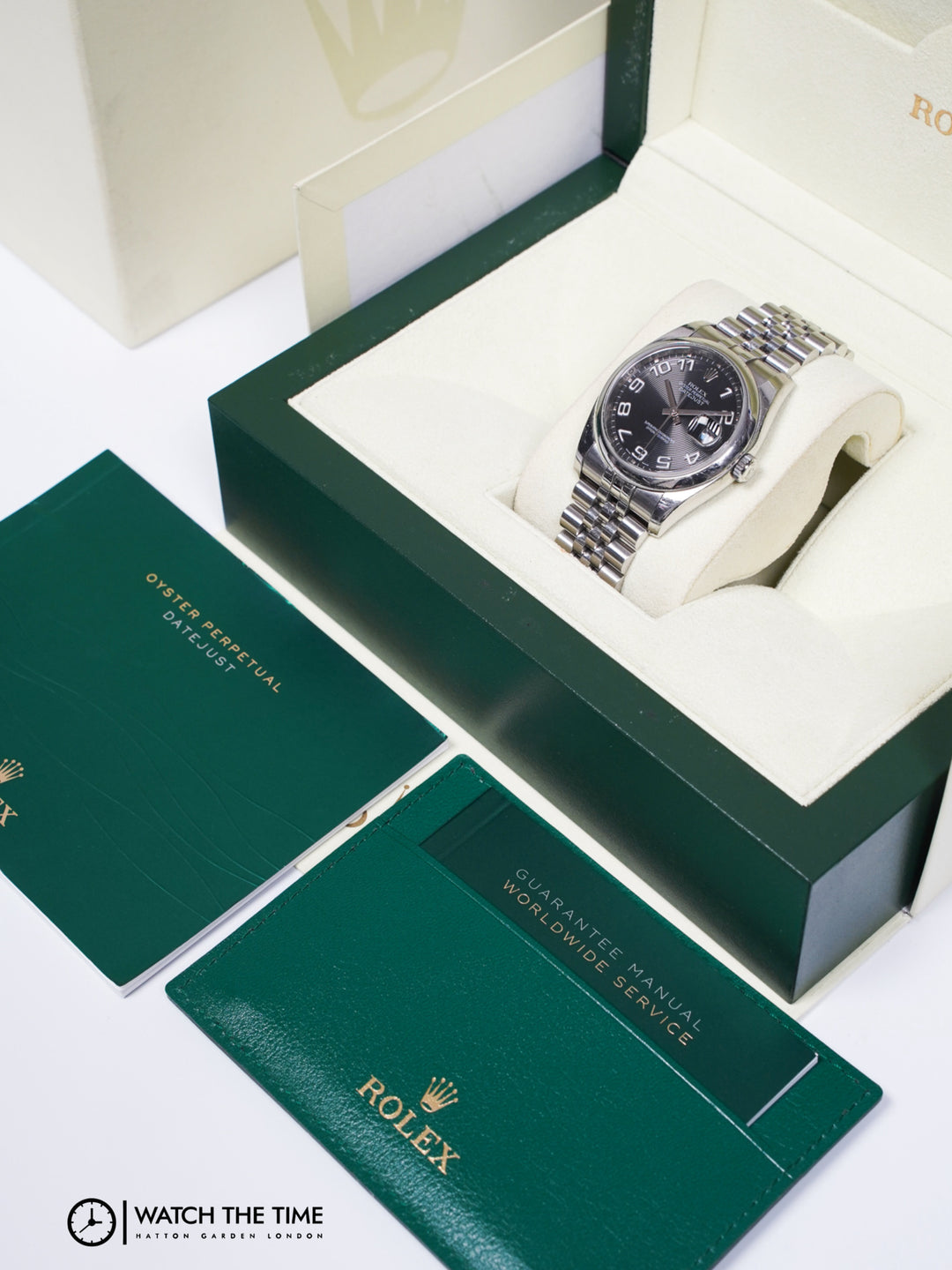 Rolex Datejust 36 116200 Black Concentric Stainless Steel 2013