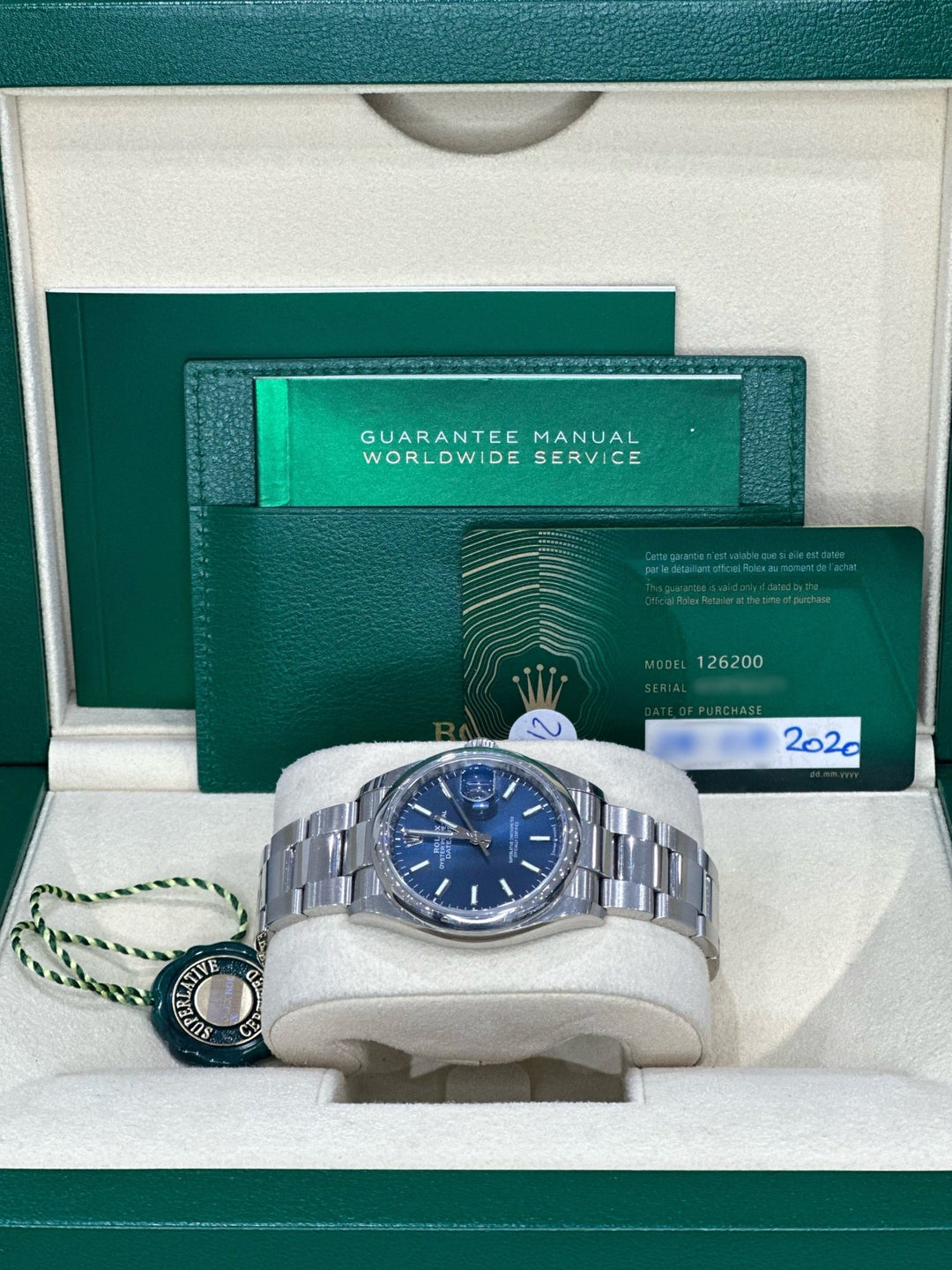 Blue Datejust 36mm - WatchTheTime NEW