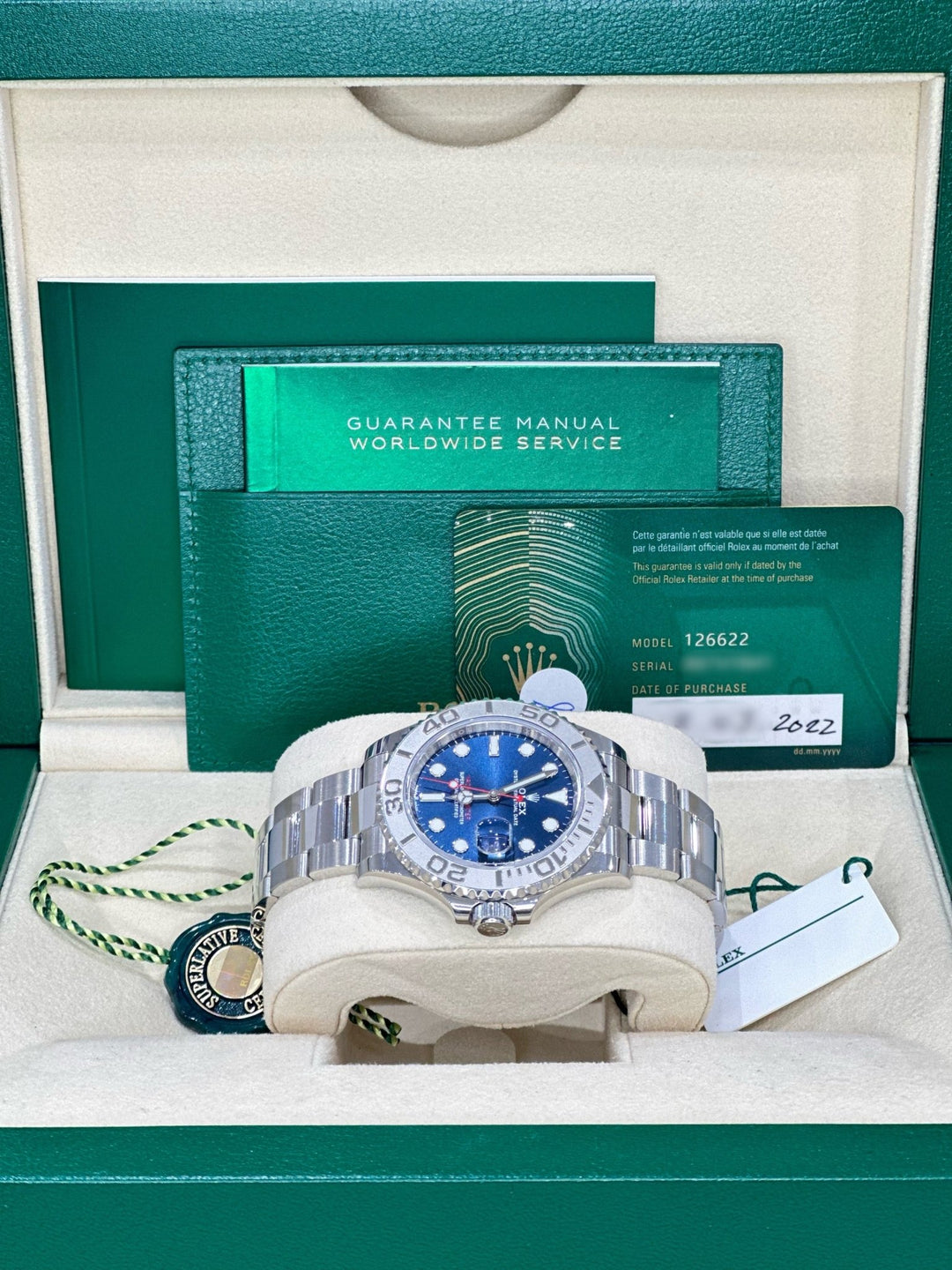 Blue Yacht Master 40mm - WatchTheTime NEW