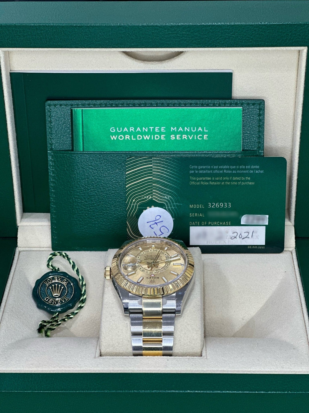 Champagne Steel n Gold Skydweller 42mm - WatchTheTime NEW