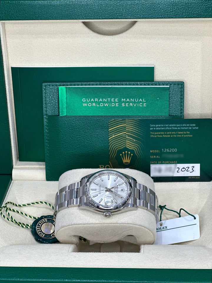 Silver Datejust 36mm - WatchTheTime NEW
