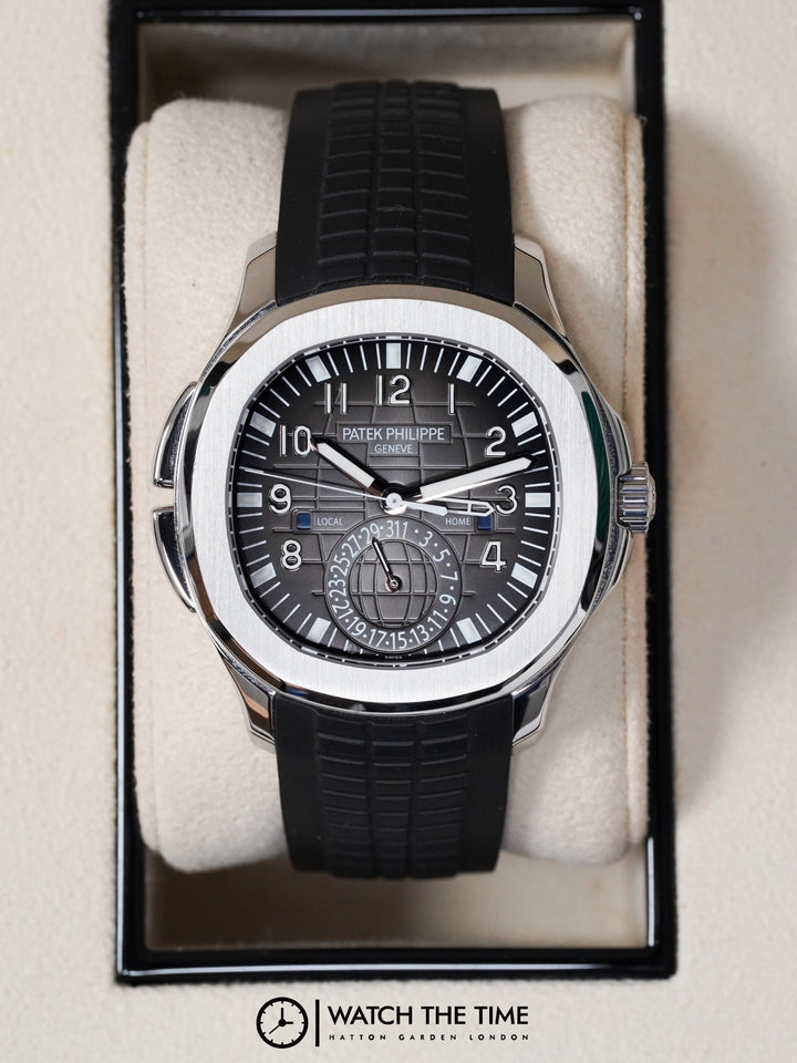 Patek Philippe Aquanaut Travel Time Black Stainless Steel  40.5 mm - 5164A - 2015