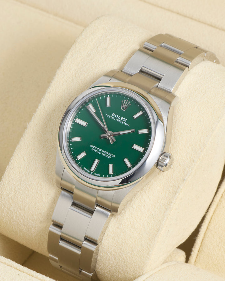 Rolex Oyster Perpetual 31 Green Stainless Steel 2021 - 277200