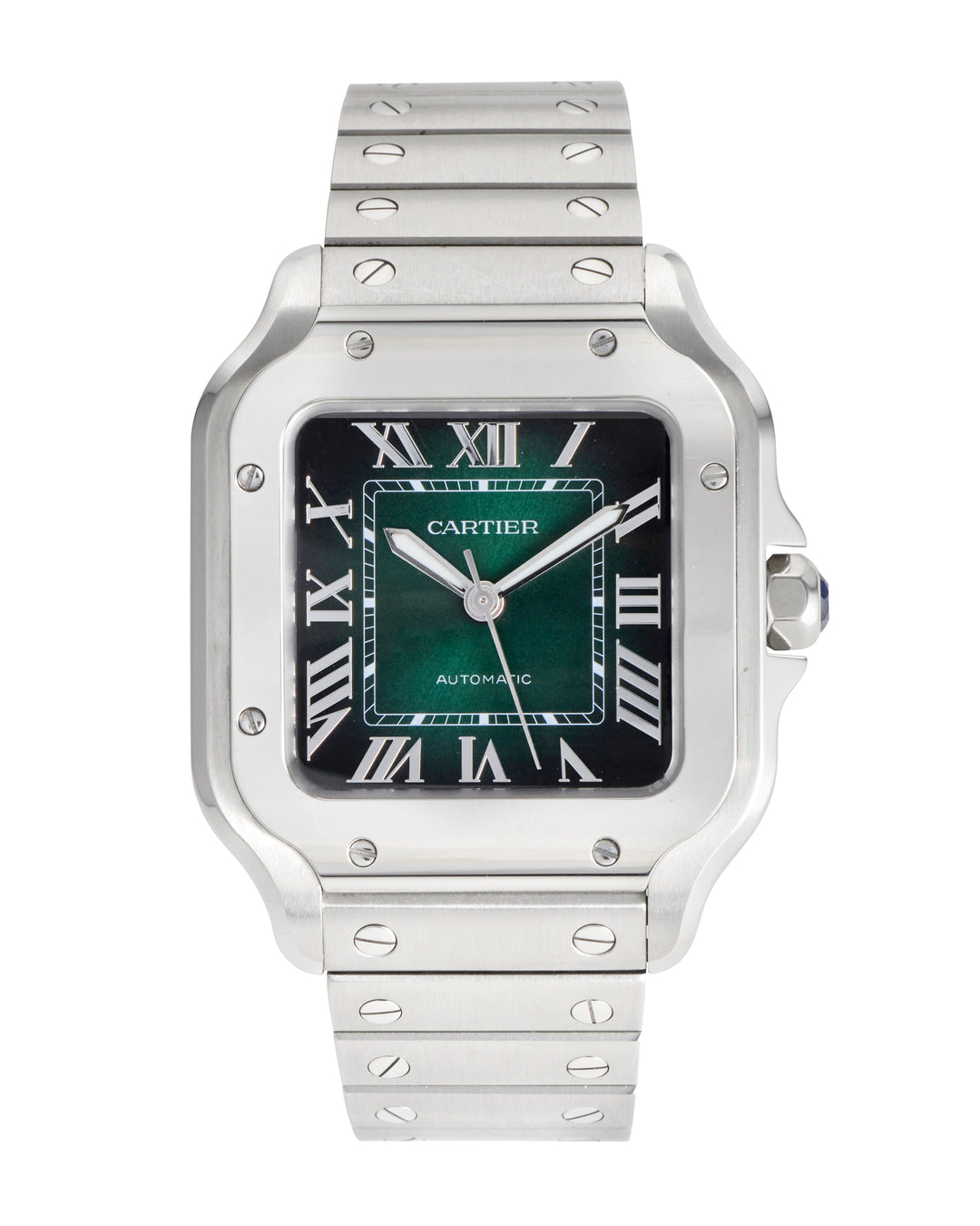 Cartier Santos De Cartier 35.1 Green Stainless Steel Unknown - WSSA0061