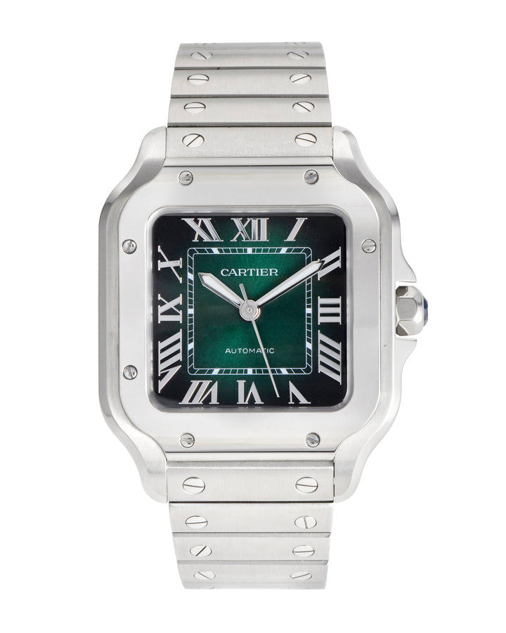 Cartier Santos De Cartier 35.1 Green Stainless Steel Unknown - WSSA0061