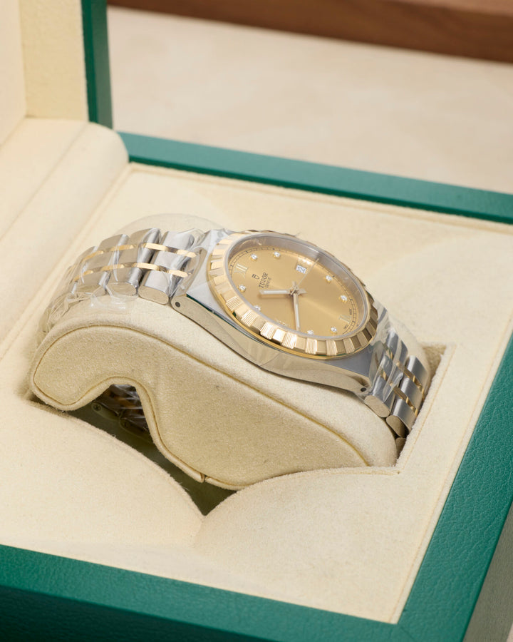 Tudor Royal 38 Champagne Diamond Dot Stainless Steel & Yellow Gold 2026 - 28503
