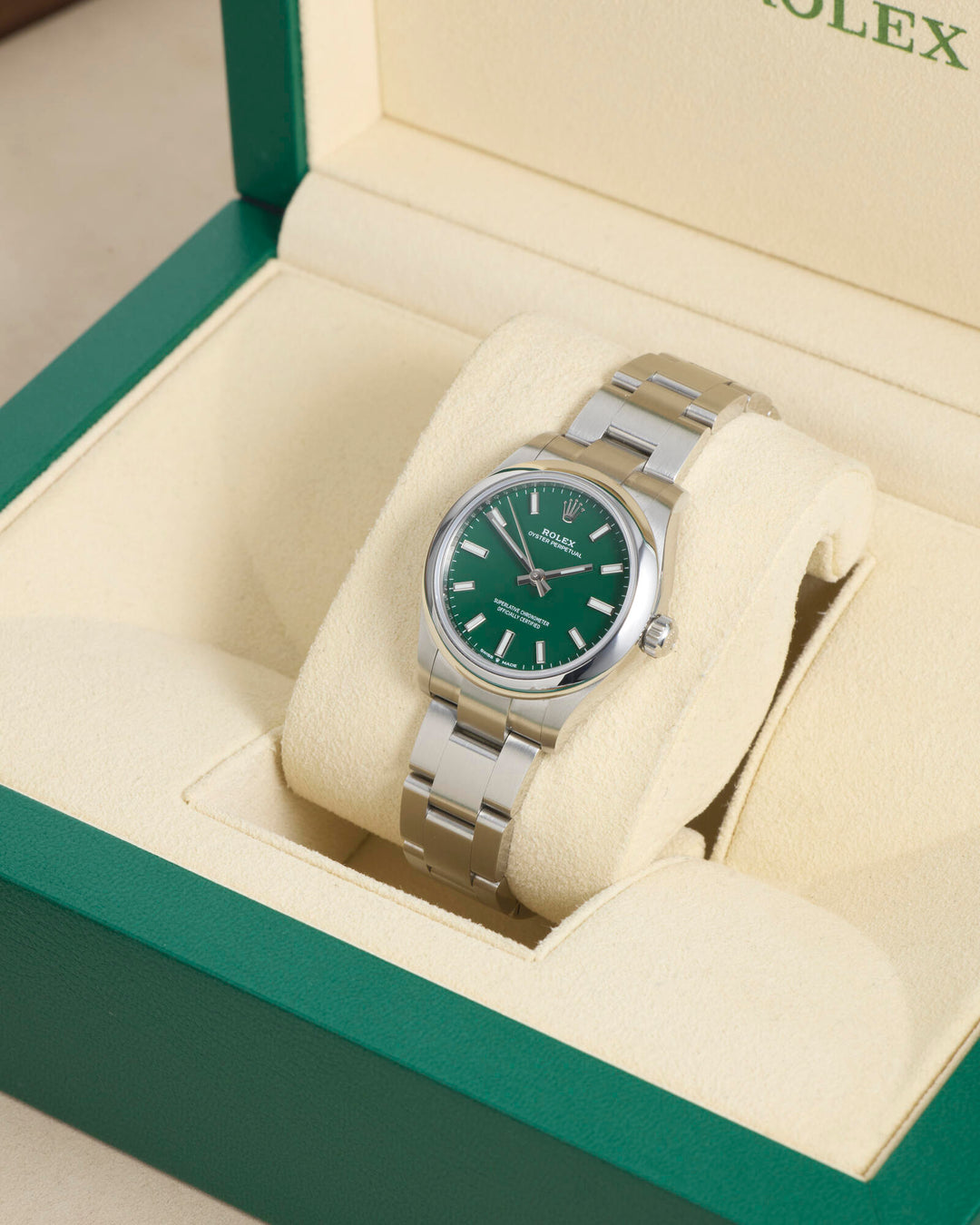 Rolex Oyster Perpetual 31 Green Stainless Steel 2021 - 277200