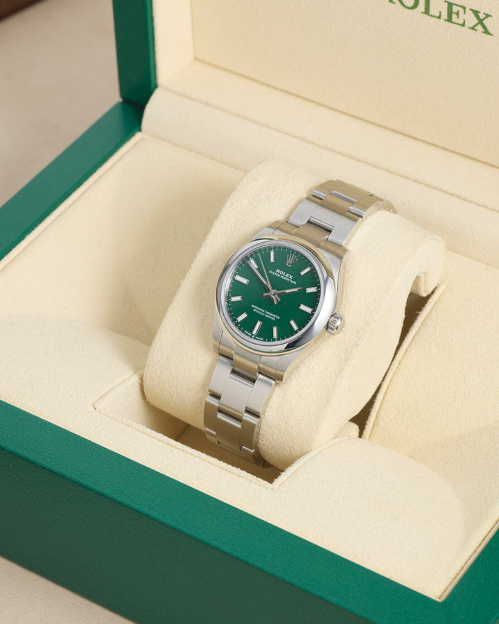 Rolex Oyster Perpetual 31 Green Stainless Steel 2021 - 277200