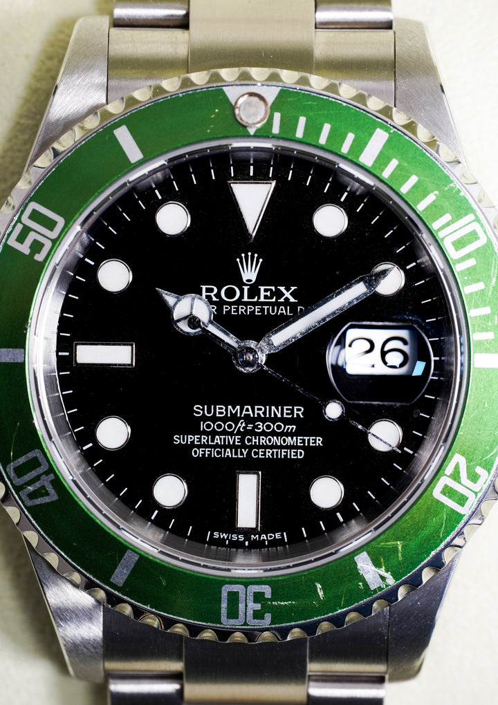 Rolex Submariner KERMIT 16610 Black Stainless Steel - 2005