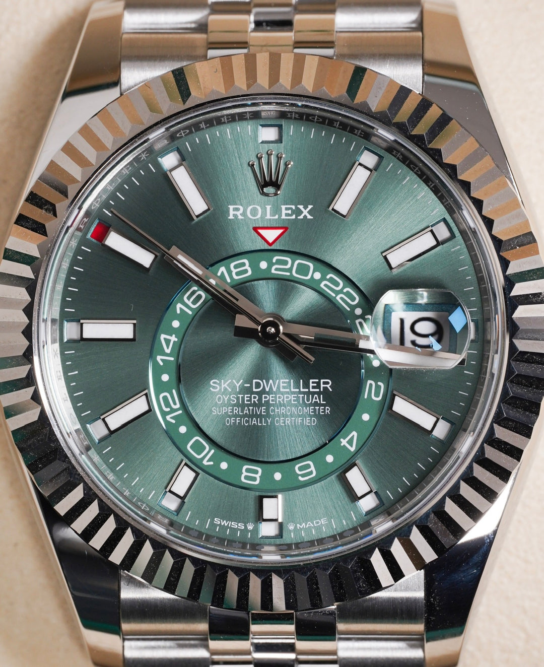Rolex Sky-Dweller 336934 Mint Green Stainless Steel - 2025