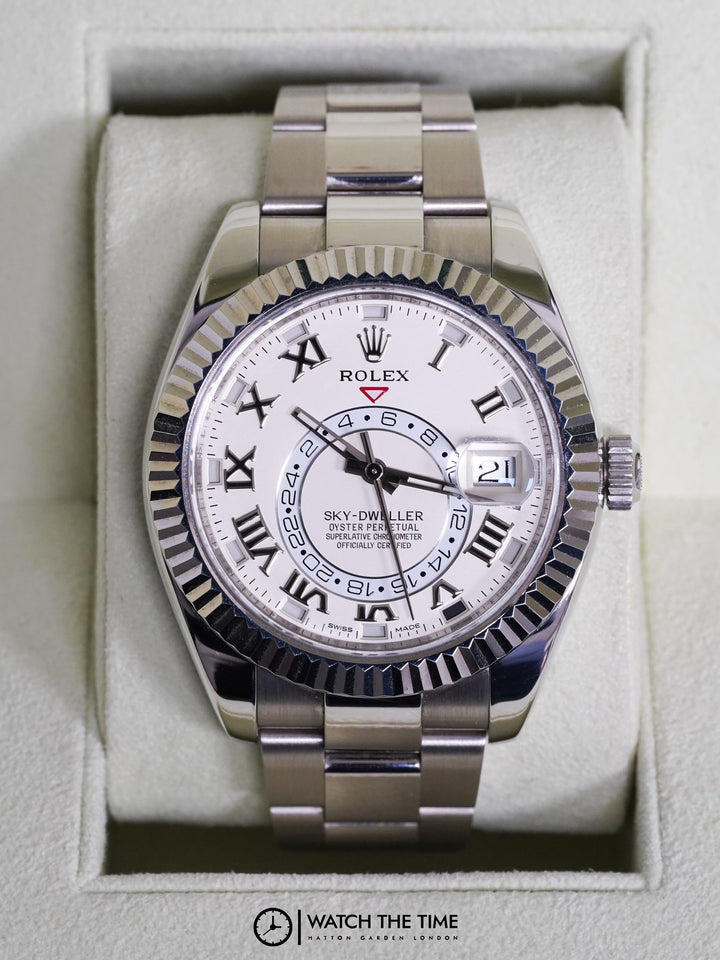 Rolex SkyDweller Ivory White Gold 42 mm - 326939 - 2018
