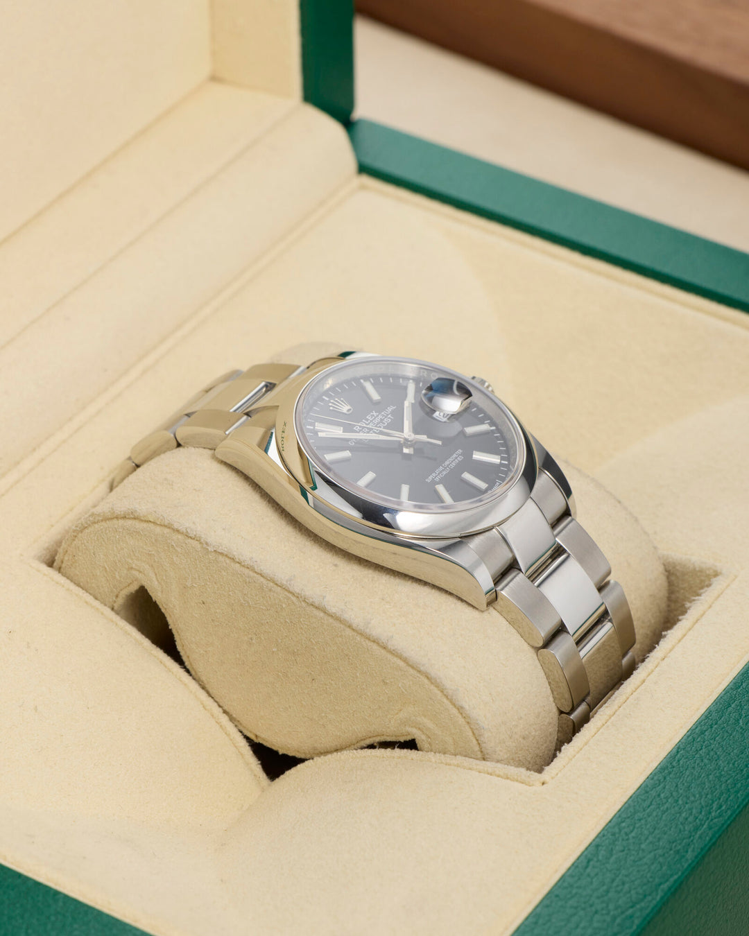 Rolex Datejust 36 Black Baton Stainless Steel 2021 - 126200