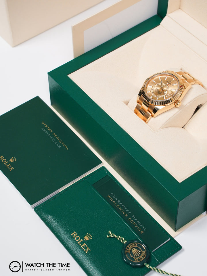 Rolex Sky-Dweller 326938 Champagne Yellow Gold - 2023