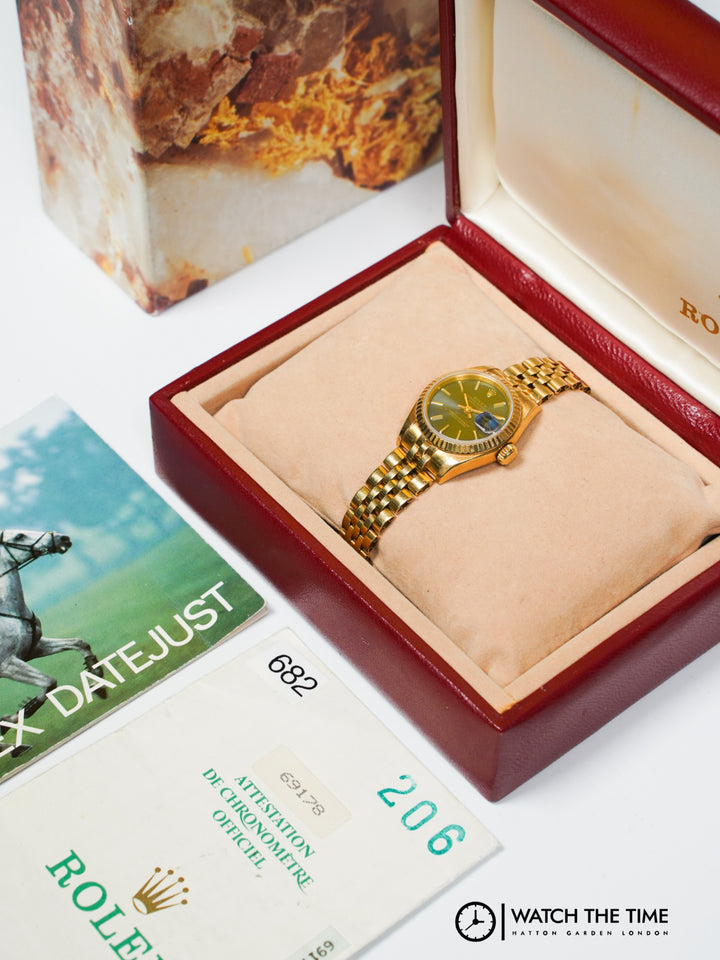 Rolex Datejust 26 69178 Blue Yellow Gold - 1999
