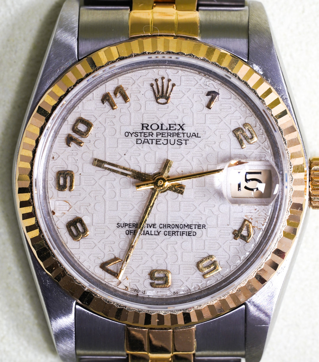 Rolex Datejust 31 68273 Cream Jubilee Stainless Steel Yellow Gold - 1993