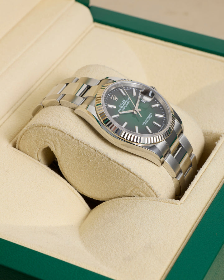 Rolex Datejust 36 Green Ombre Stainless Steel White Gold 2026 - 126234