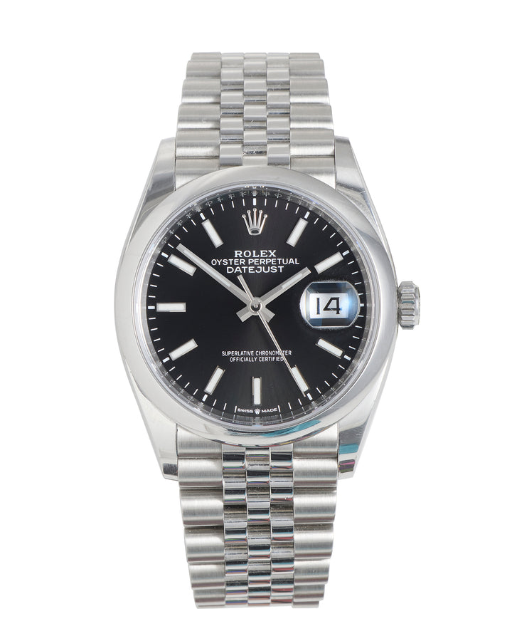 Rolex Datejust 36 Black Baton Stainless Steel 2020 - 126200