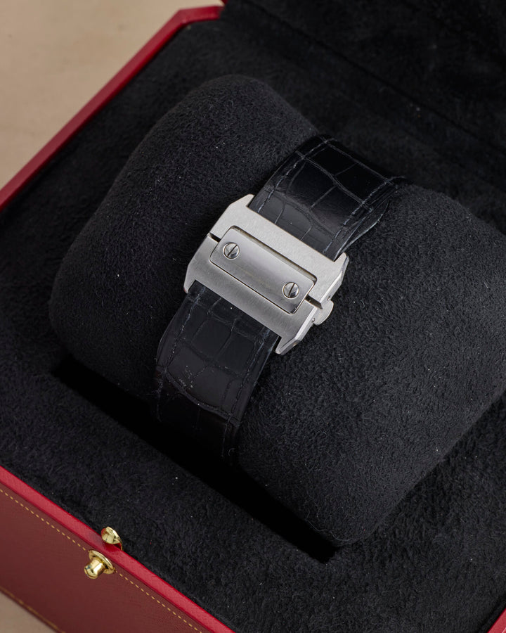 Cartier Santos White Roman Stainless Steel Unknown - 2656