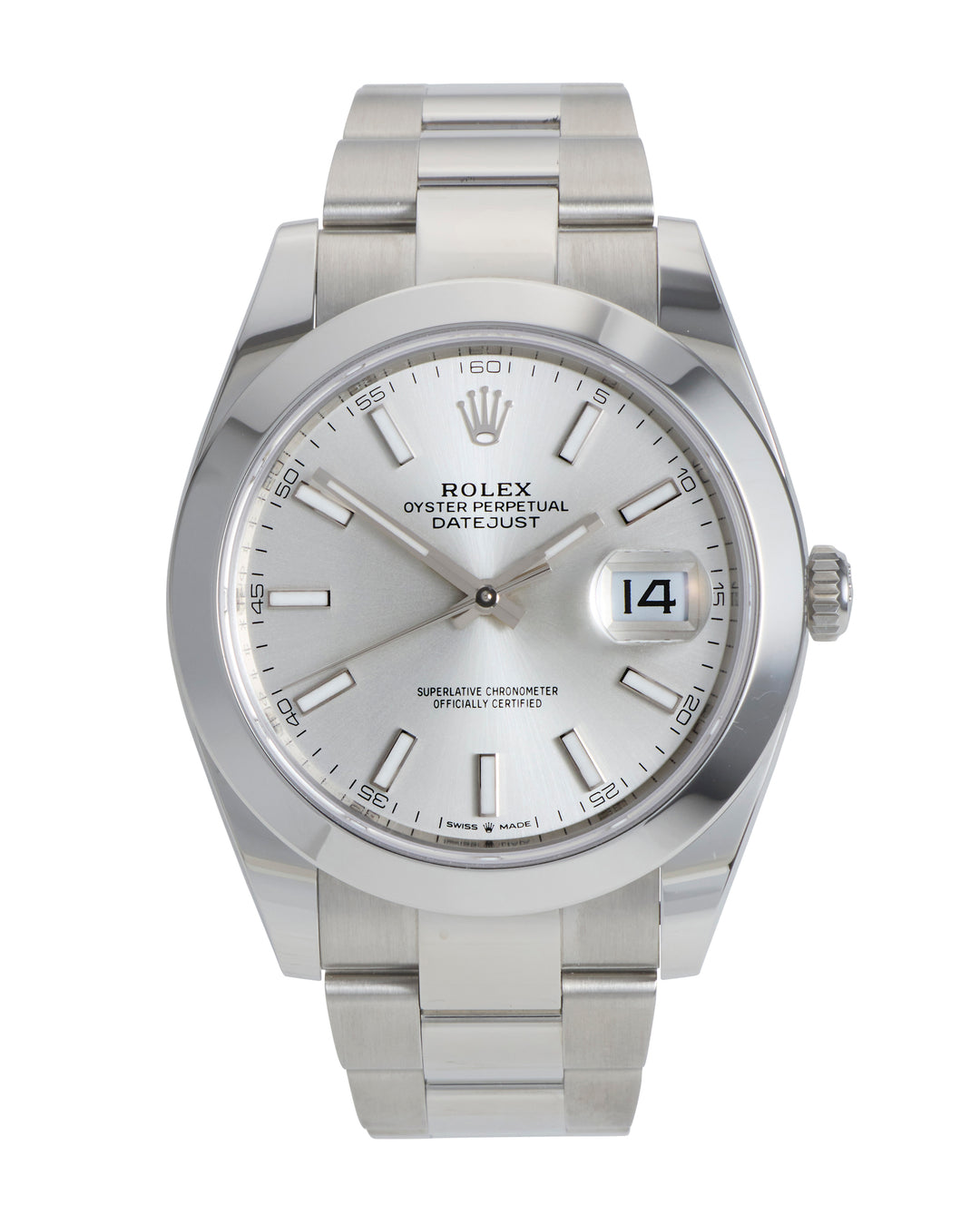 Rolex Datejust 41 Silver Baton Stainless Steel 2026 - 126300
