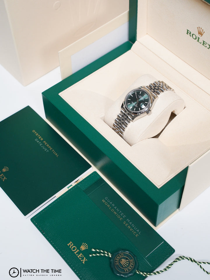 Rolex Datejust 31 278240 Mint Green Stainless Steel - 2024
