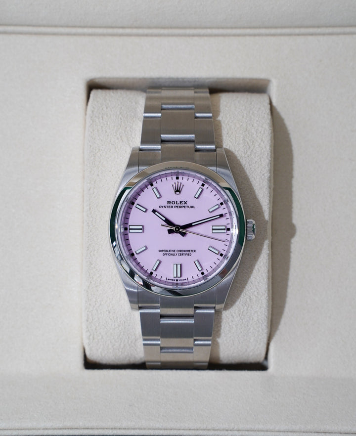 Rolex Oyster Perpetral Candy Pink Stainless Steel 36 mm - 126000 - 2024