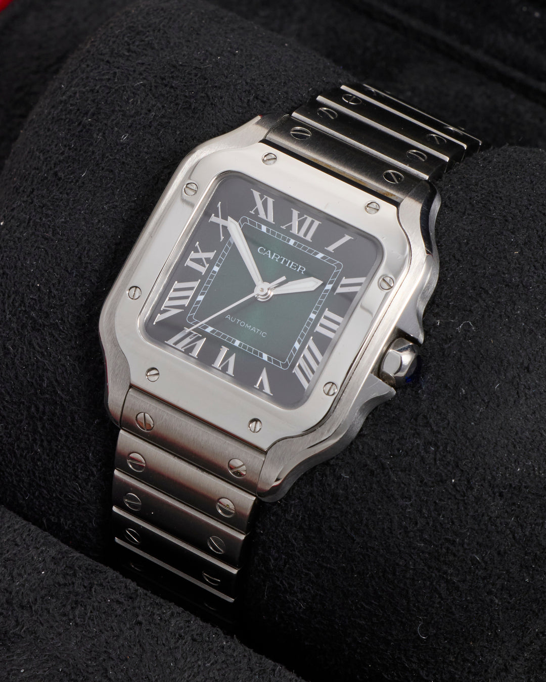 Cartier Santos De Cartier 35 Green Stainless Steel 2024 - WSSA0061