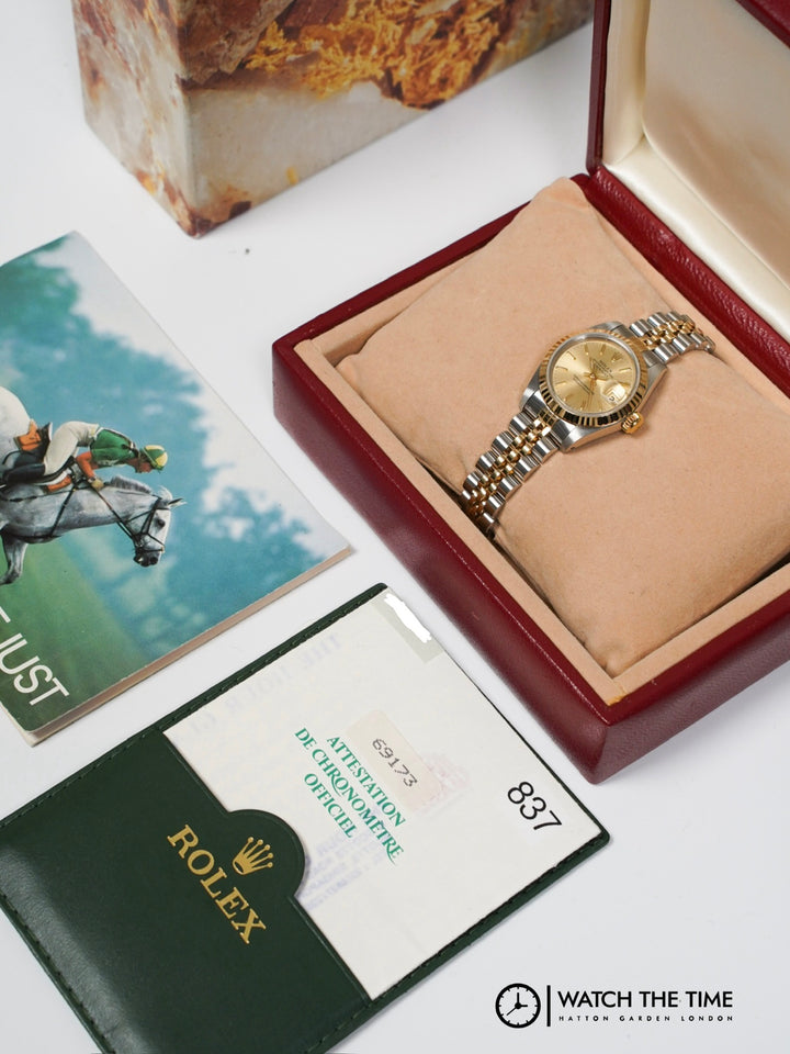 Rolex Datejust 26 69173 Champagne Stainless Steel & Yellow Gold - 1988