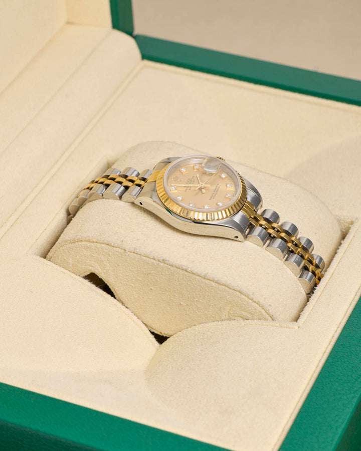 Rolex Datejust 26 Champagne Diamond Stainless Steel Yellow Gold 1987 - 69173