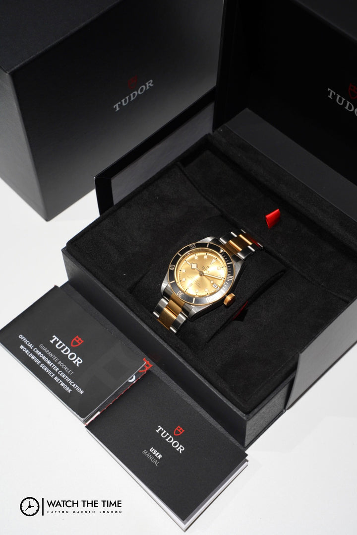 Tudor Black Bay Black Stainless Steel Yellow Gold 41mm - 79733N