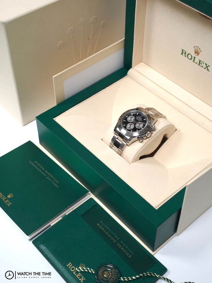 Rolex Daytona Black Chronograph White Gold 40mm - 126509