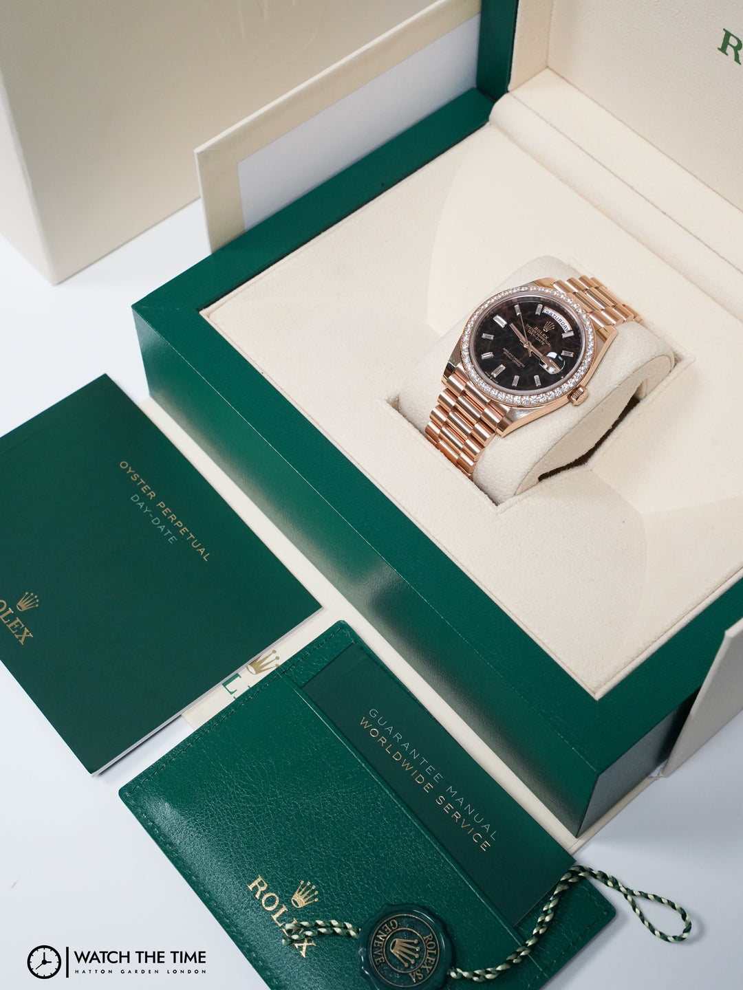 Rolex Daydate RBR Eisenkiesel Rose Gold 40 mm - 228345RBR - 2021