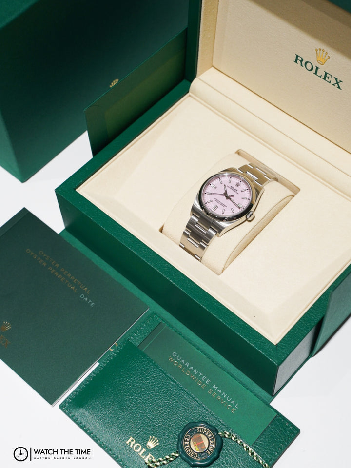 Rolex Oyster Perpetral Candy Pink Stainless Steel 36 mm - 126000 - 2024
