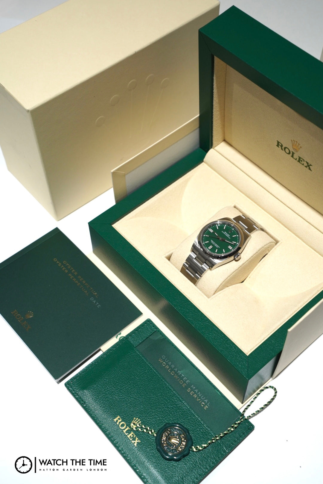 Rolex Oyster Perpetual Green Stainless Steel 36 mm - 126000