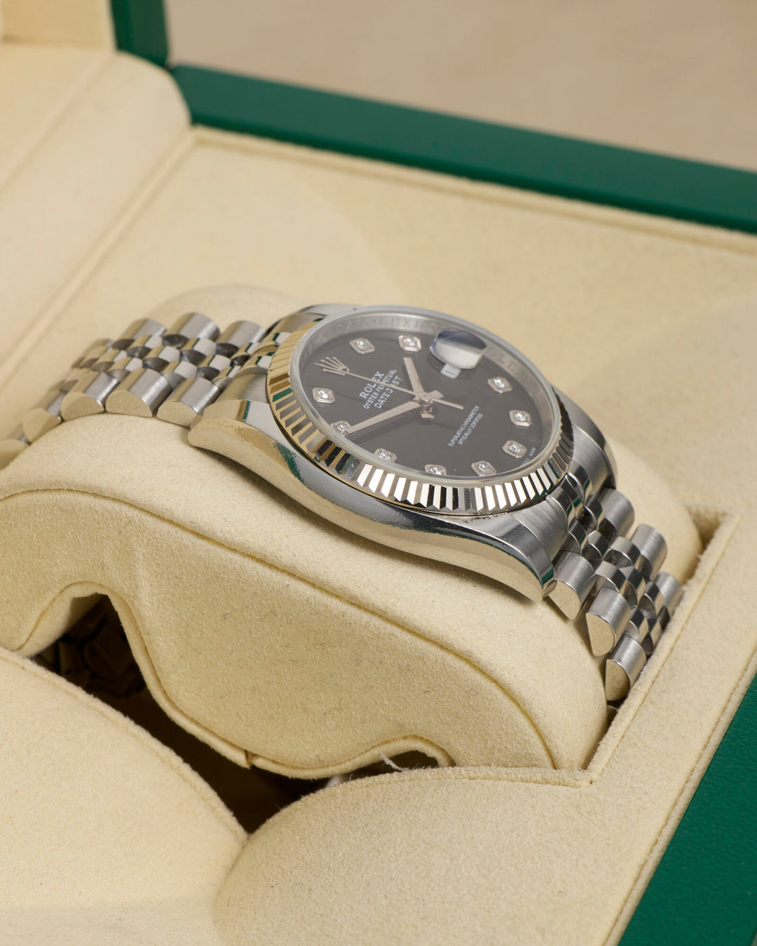 Rolex Datejust 36 Black Diamond Stainless Steel 2011 - 116234