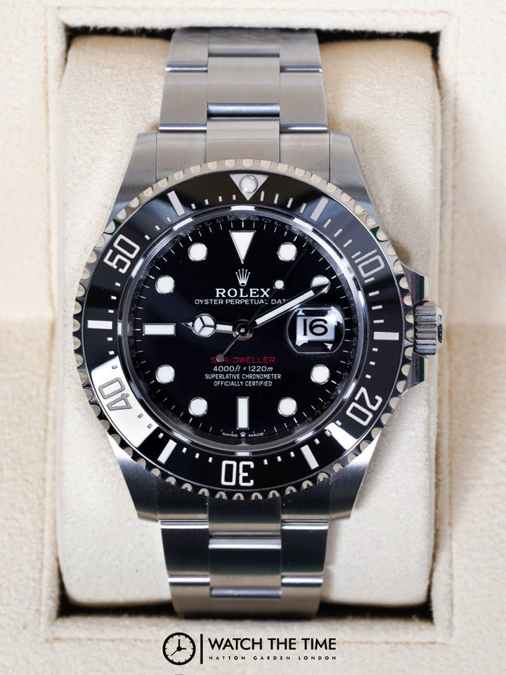 Rolex Sea-Dweller 126600 Black Red Writing Stainless Steel - 2022