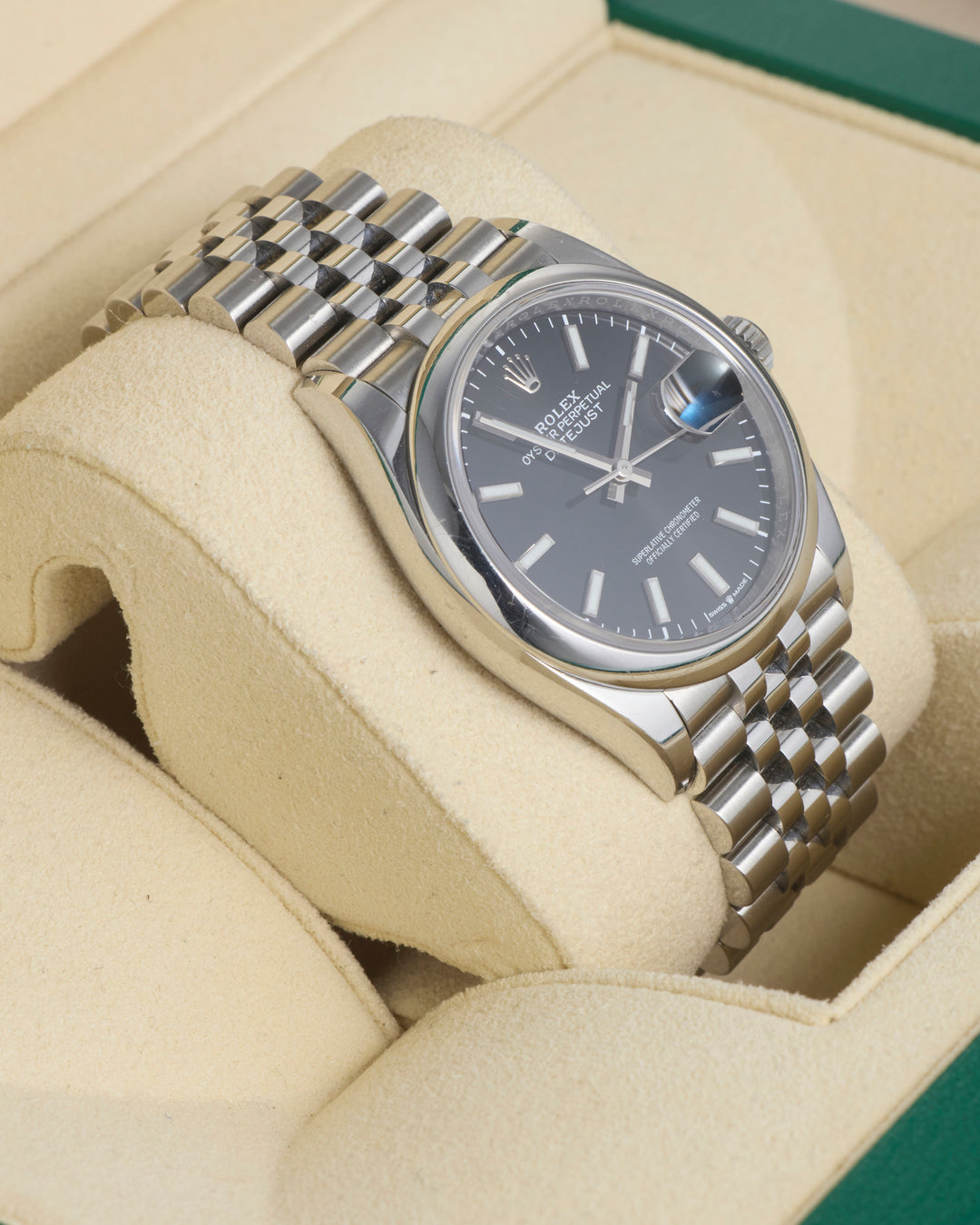 Rolex Datejust 36 Black Baton Stainless Steel 2020 - 126200