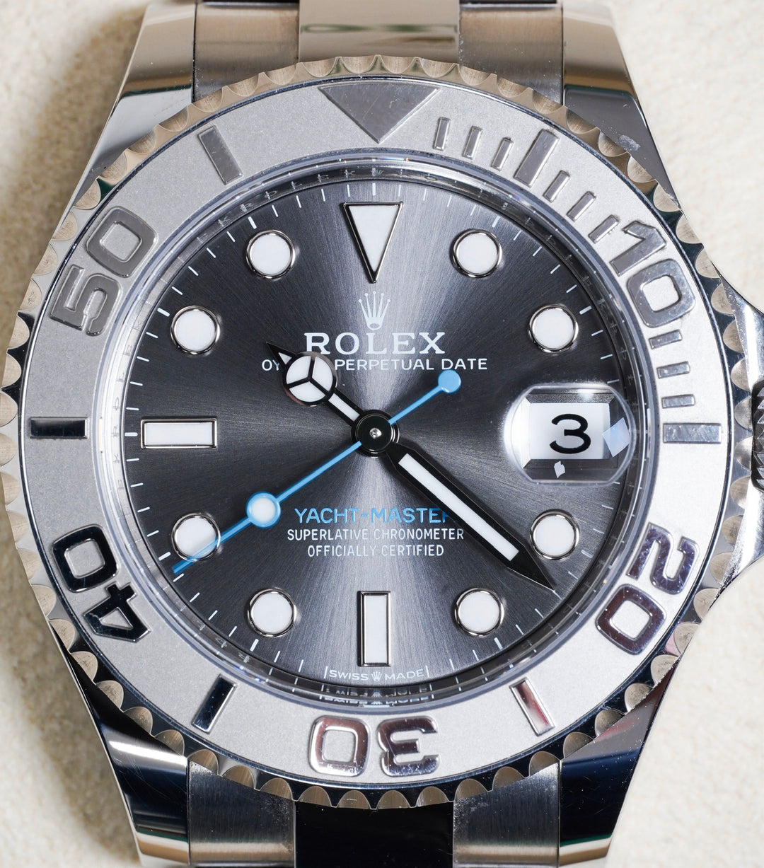 Rolex Yacht-Master 37 Rhodium Dial Stainless Steel & Platinum - 268622 - 2025