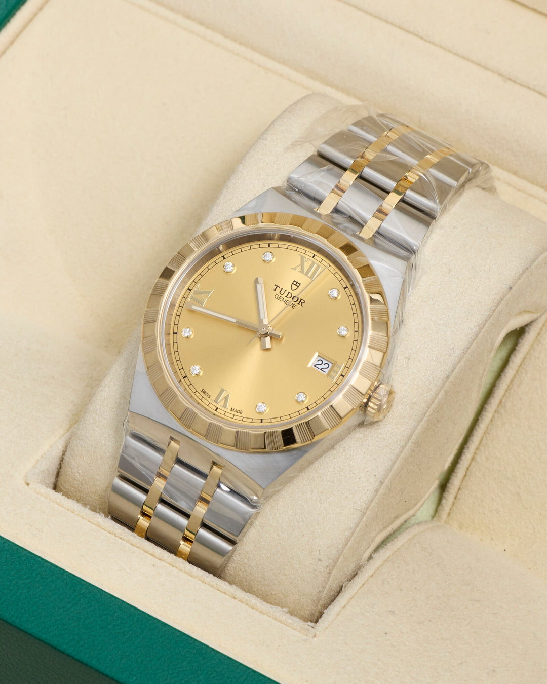 Tudor Royal 38 Champagne Diamond Dot Stainless Steel & Yellow Gold 2026 - 28503