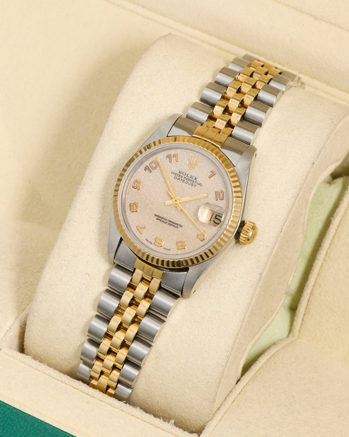 Rolex Datejust 31 Ivory Cream Stainless Steel & Yellow Gold 1993 - 68273