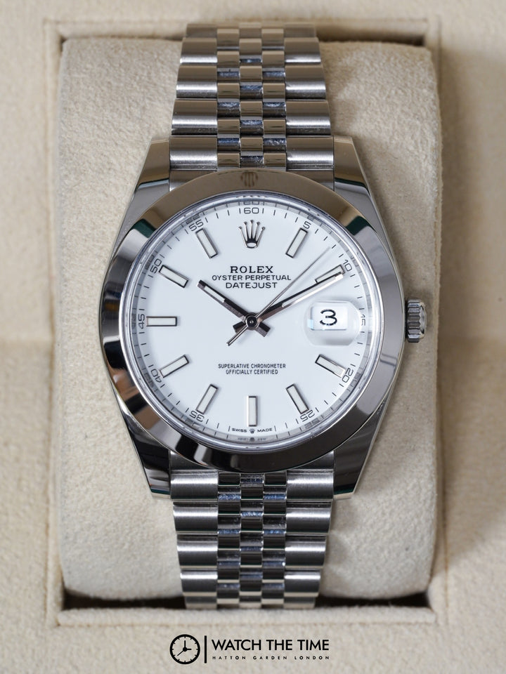 Rolex Datejust 41 White Stainless Steel 41 mm -126300